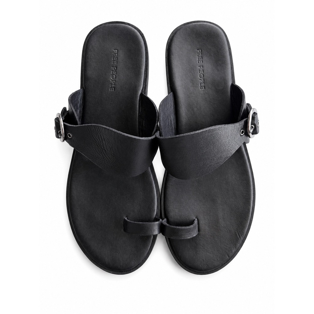 Free People Barcelona Slip On Leather Sandals Size 6 - Picture 4 of 8